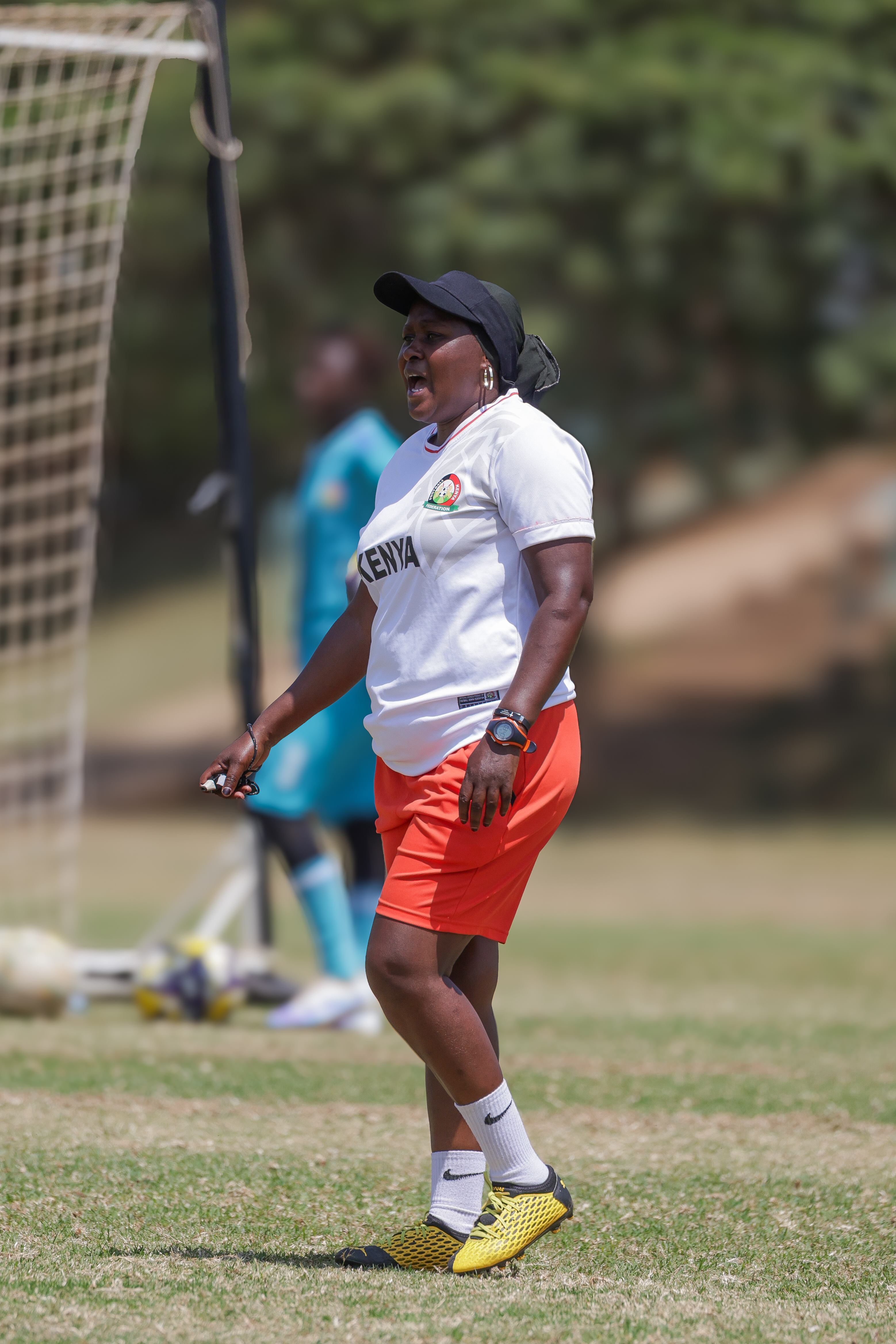 Harambee Starlets head coach Beldine Odemba